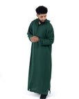 Green Premium Linen Summer Djellaba