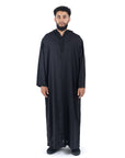 Black Premium Linen Summer Djellaba