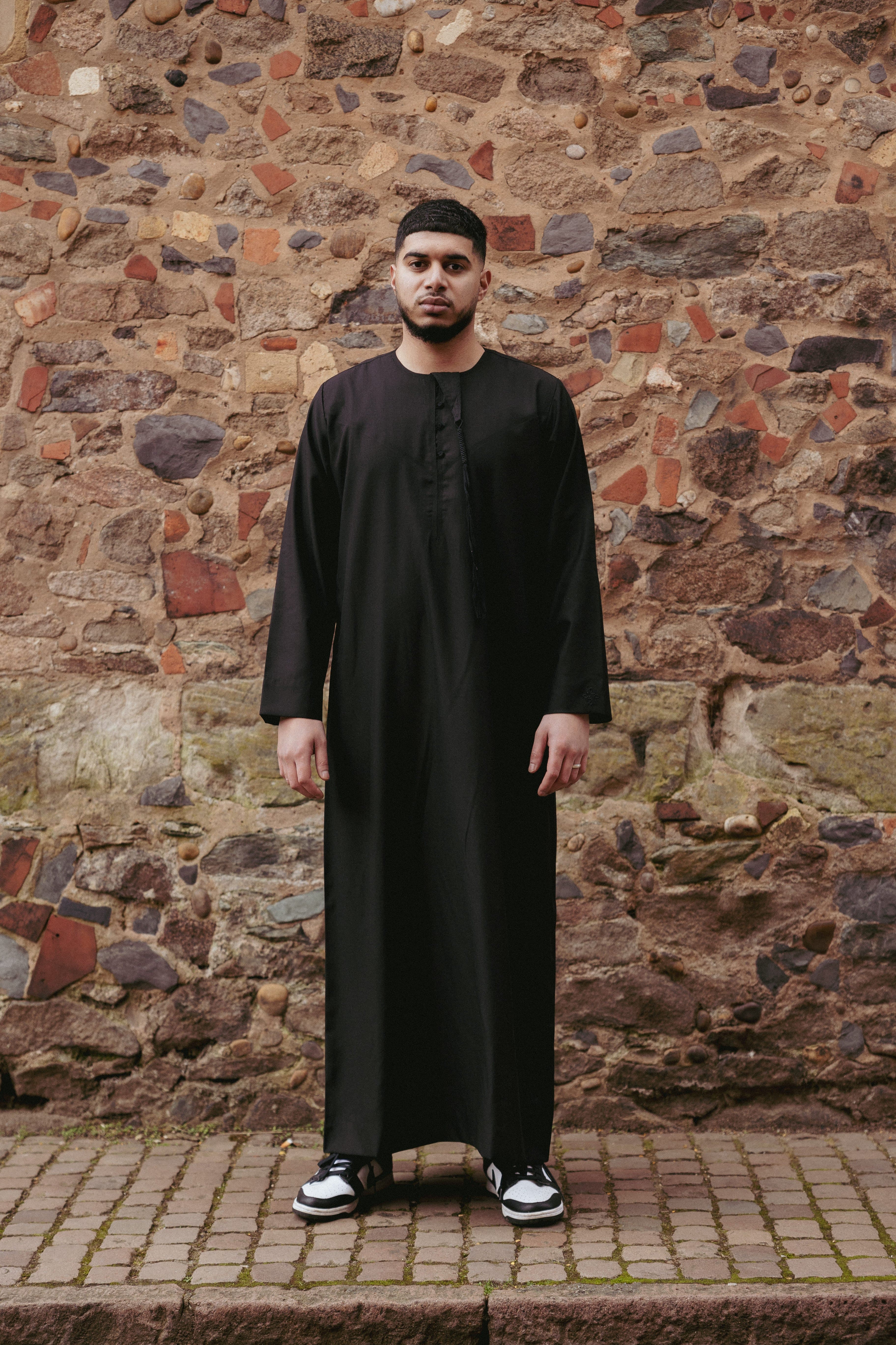 Black Essential Emirati Thobes - newarabia Apparel & Accessories