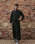 Black Essential Emirati Thobes - newarabia Apparel & Accessories