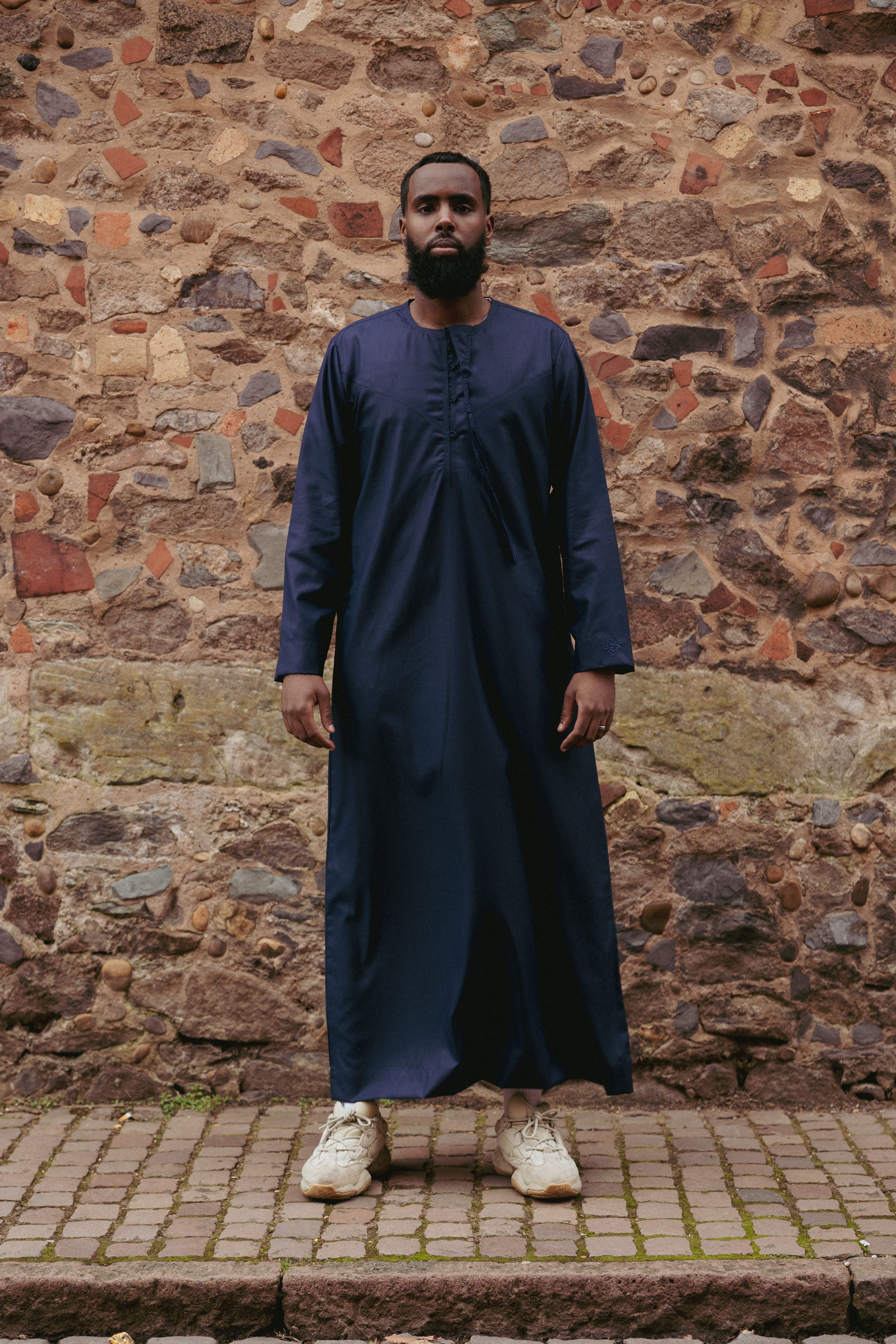 Essential Navy Emirati Thobes - newarabia Apparel & Accessories