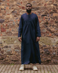 Essential Navy Emirati Thobes - newarabia Apparel & Accessories