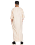 Beige Shiny Jawhara moroccan Thobe in London