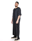 Black cotton thobe Collection - newarabia Apparel & Accessories