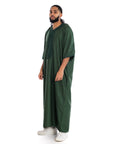 Emerald Green Essential linen thobe Collection - newarabia Apparel & Accessories