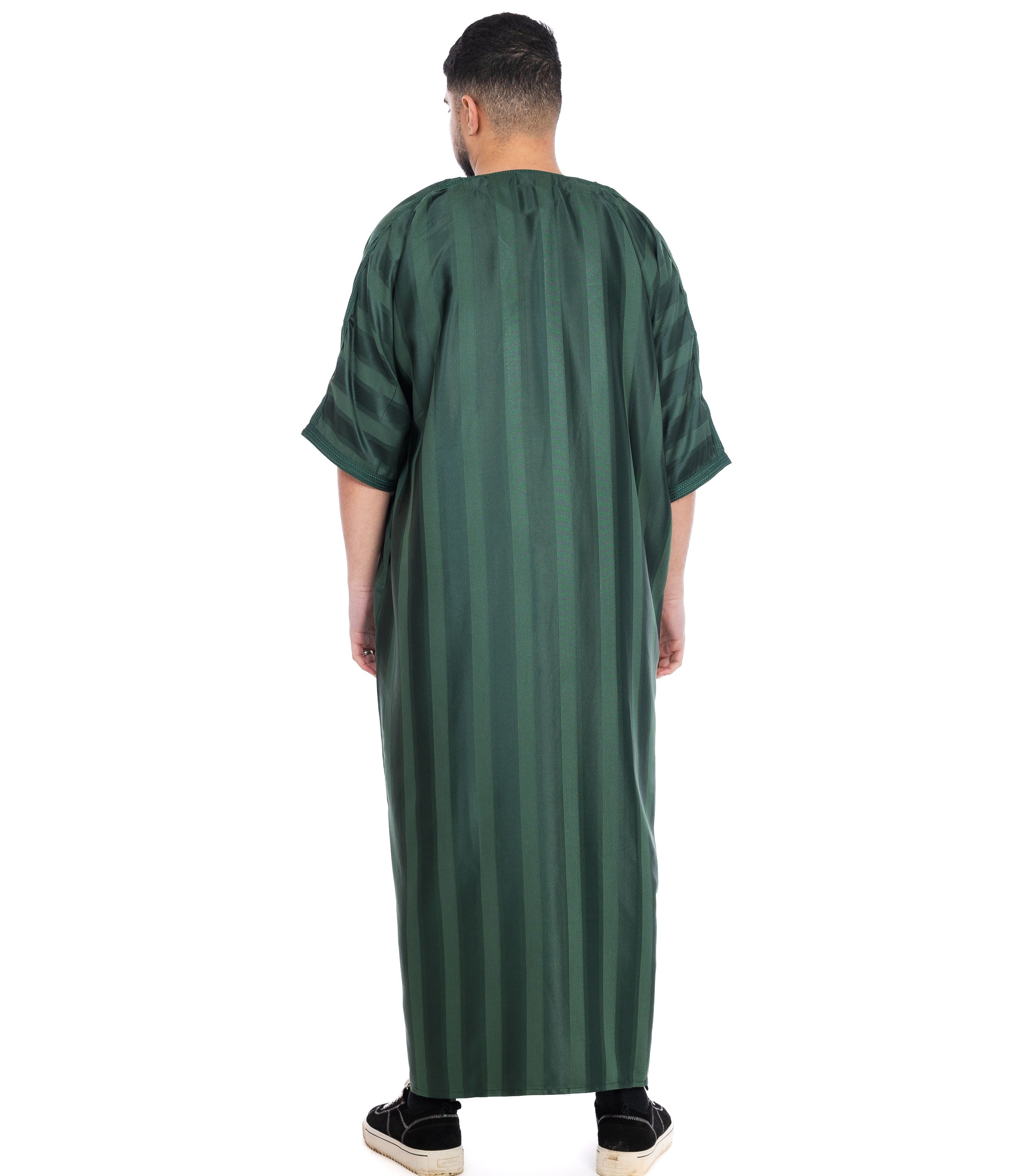 Green Shiny Jawhara moroccan Thobe Collection - newarabia Apparel & Accessories