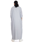 Grey Essential linen moroccan thobe Collection - newarabia Apparel & Accessories