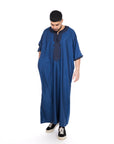 Navy cotton thobe Collection - newarabia Apparel & Accessories