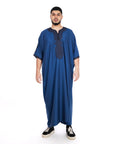 Navy cotton thobe Collection - newarabia Apparel & Accessories