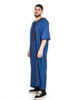 Navy cotton thobe Collection - newarabia Apparel & Accessories