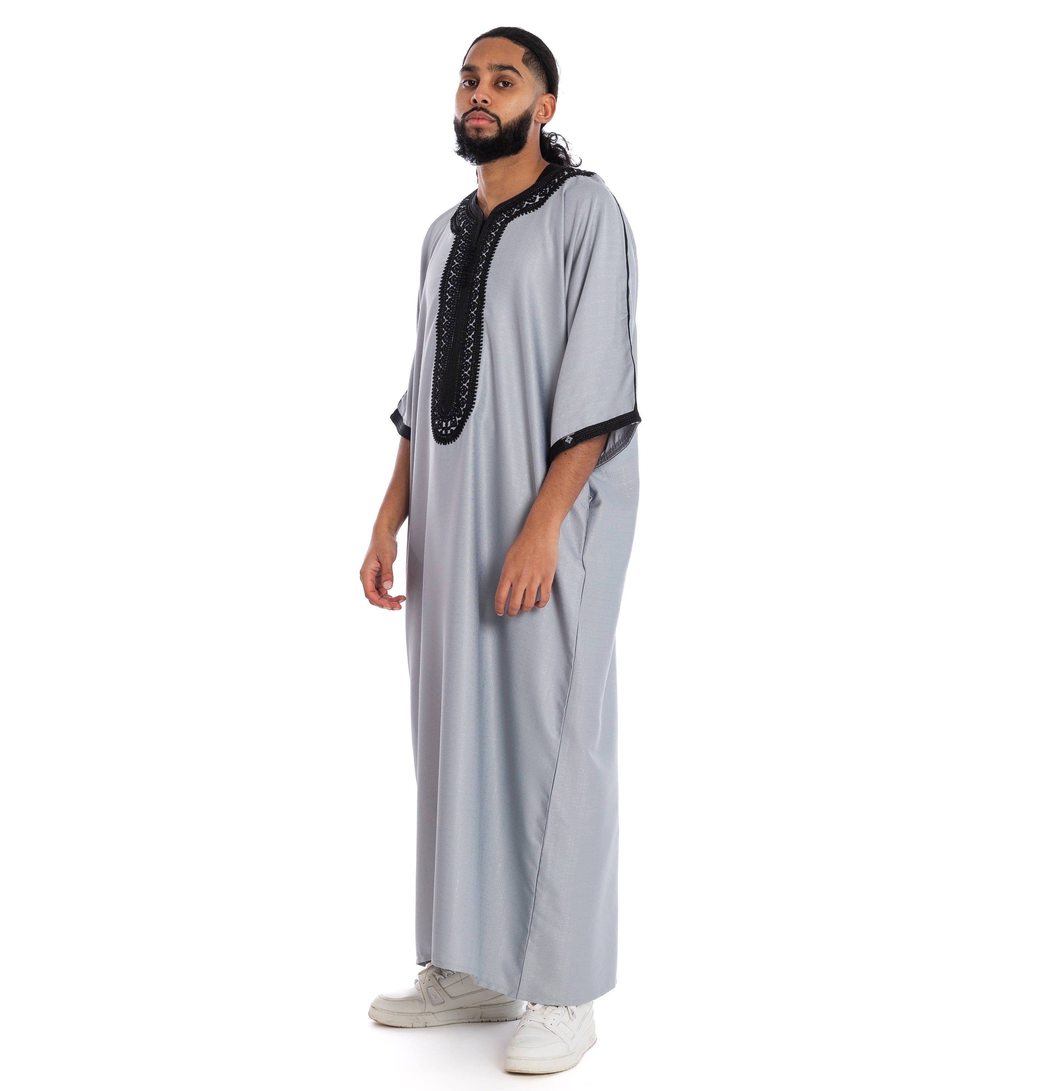 Pebble Essential linen moroccan thobe