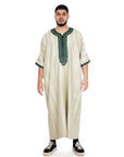 Pistachio Shiny Jawhara moroccan Thobe Collection - newarabia Apparel & Accessories