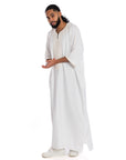 White Essential linen thobe Collection - newarabia Apparel & Accessories