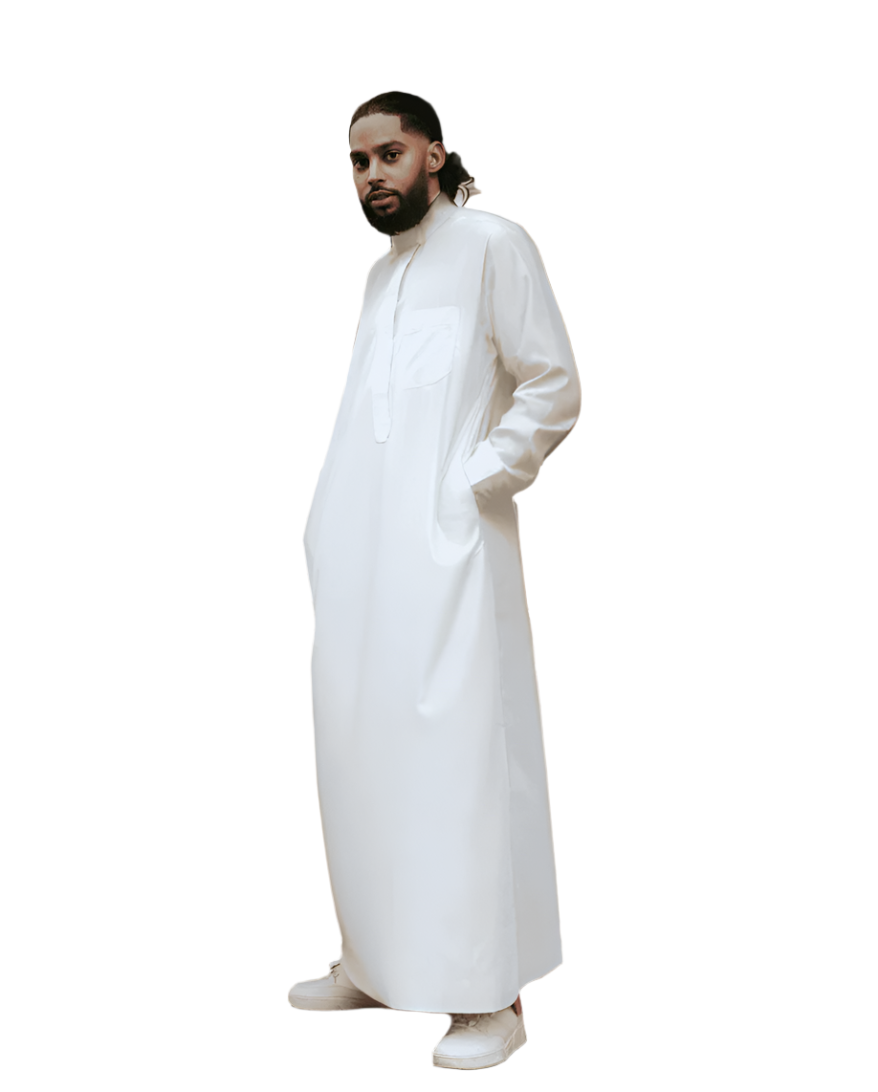 White saudi thobe