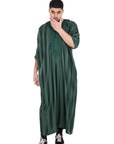 Classic Shiny Moroccan Thobe - Emerald Green / 52 - Apparel