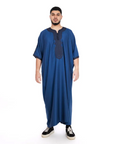 Cotton Short Sleeve thobe - Navy / 52 - Apparel &
