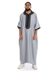 Essential Moroccan Thobe - Pebble / 52 - Apparel &
