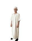 Kids Shiny Moroccan Thobe - Off-White / 40 - Apparel &