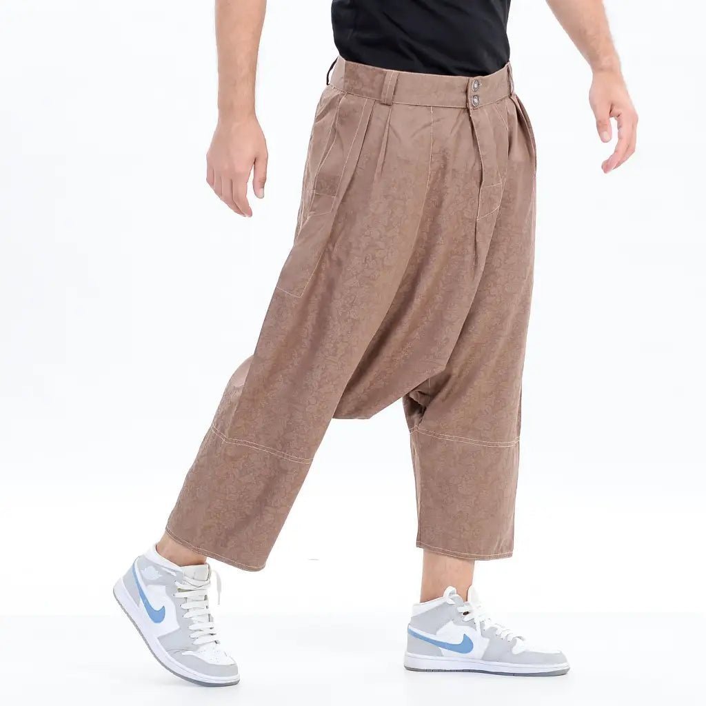 Moroccan Men's Loose Fit Saroual Trousers - newarabia