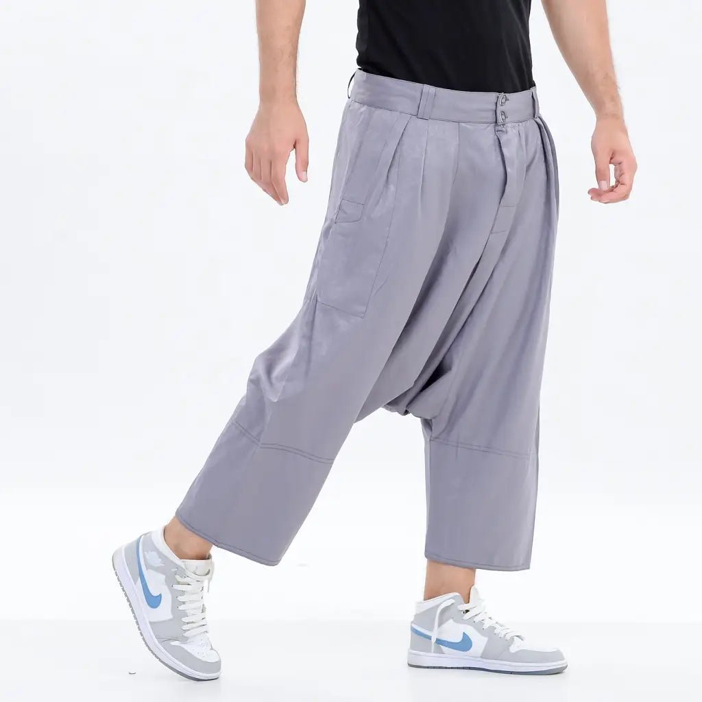 Moroccan Men's Loose Fit Saroual Trousers - newarabia