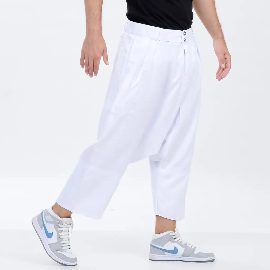 Moroccan Men's Loose Fit Saroual Trousers - newarabia