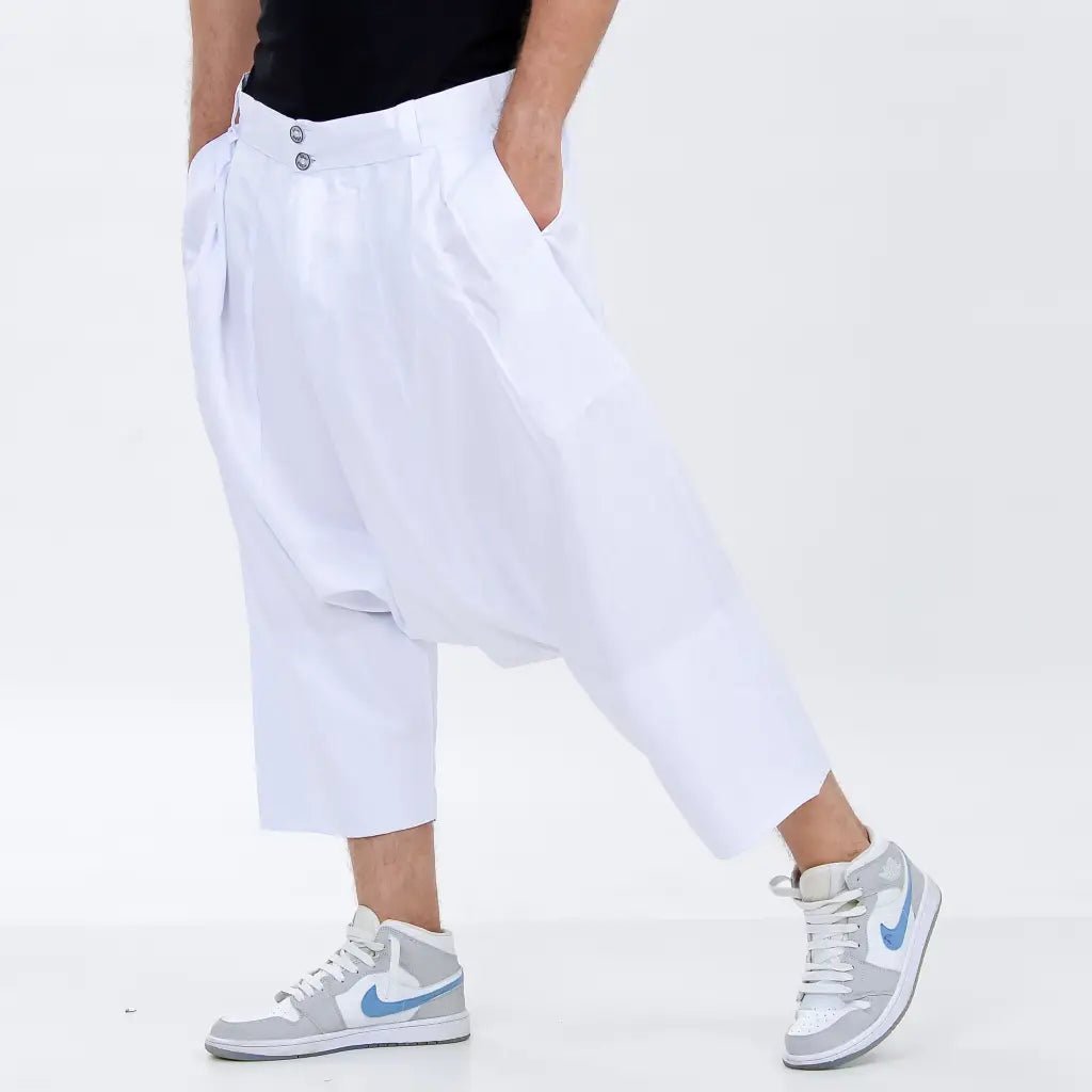 Moroccan Men's Loose Fit Saroual Trousers - newarabia