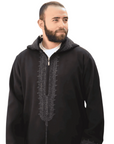newarabia Black Moroccan Djellaba for men Ramadan 2025