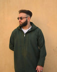 Premium Melton Moroccan Djellaba - Green / 52 - Apparel &