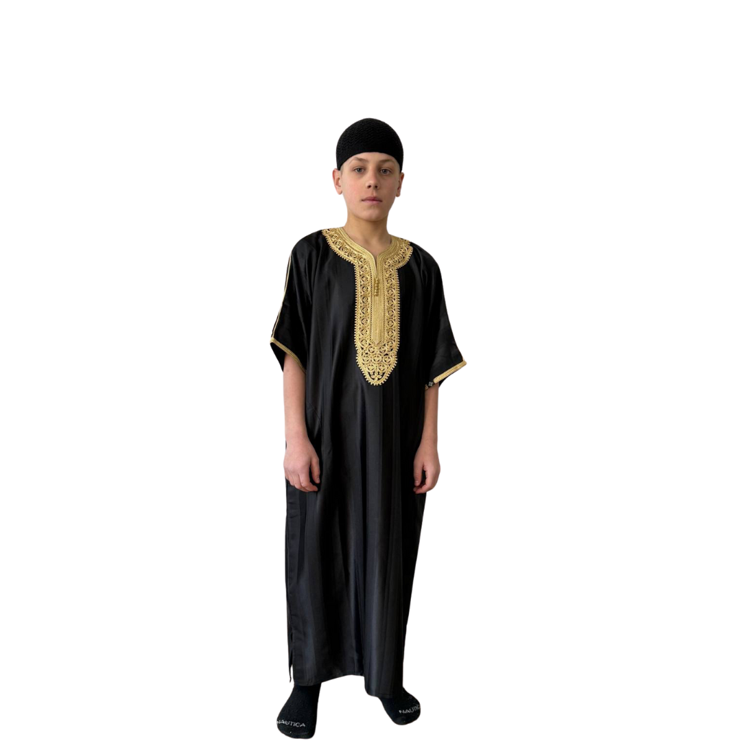 Kids Shiny Moroccan Thobe