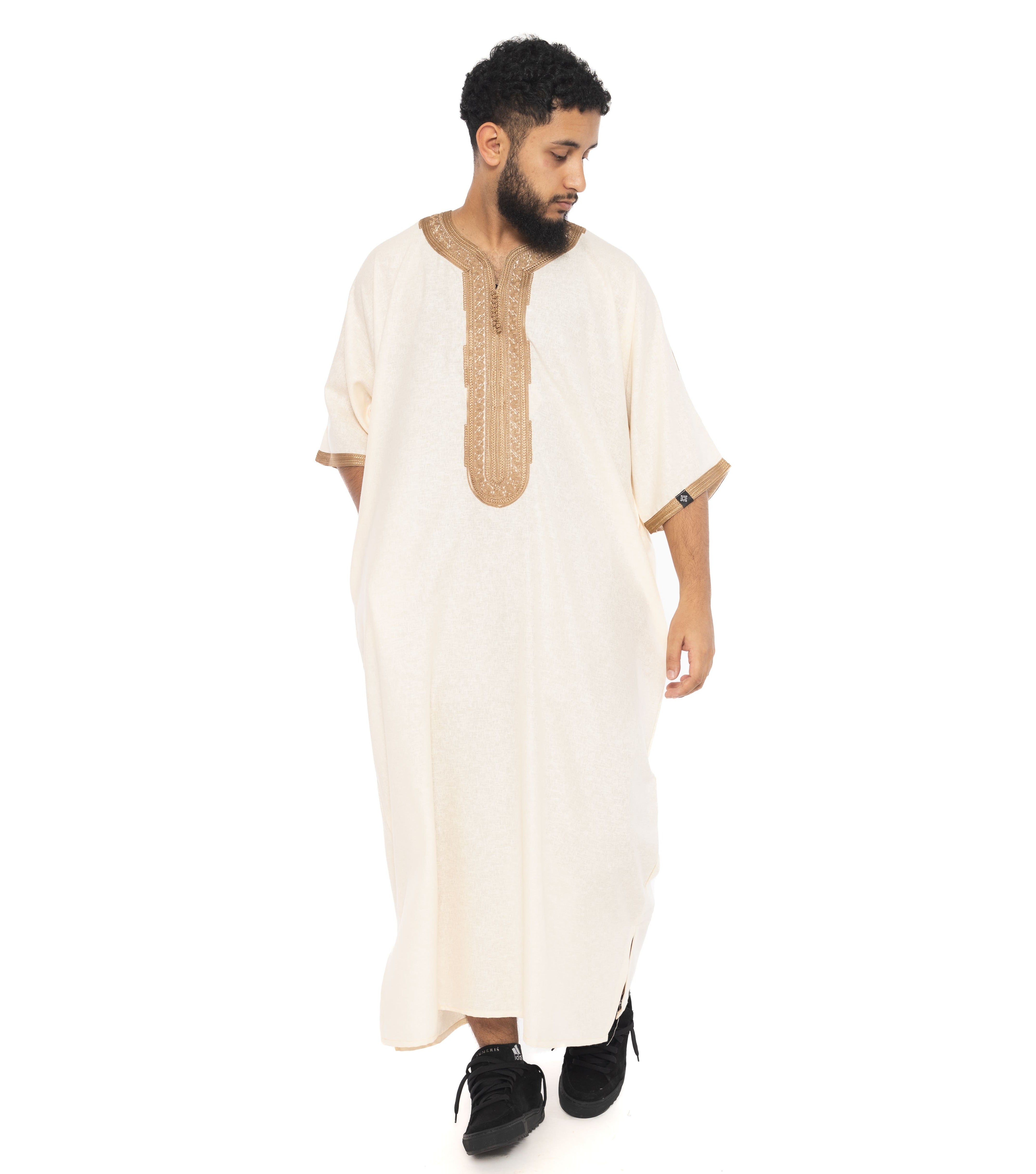 Sandy Ramadan linen Moroccan Thobe Collection - newarabia Apparel & Accessories