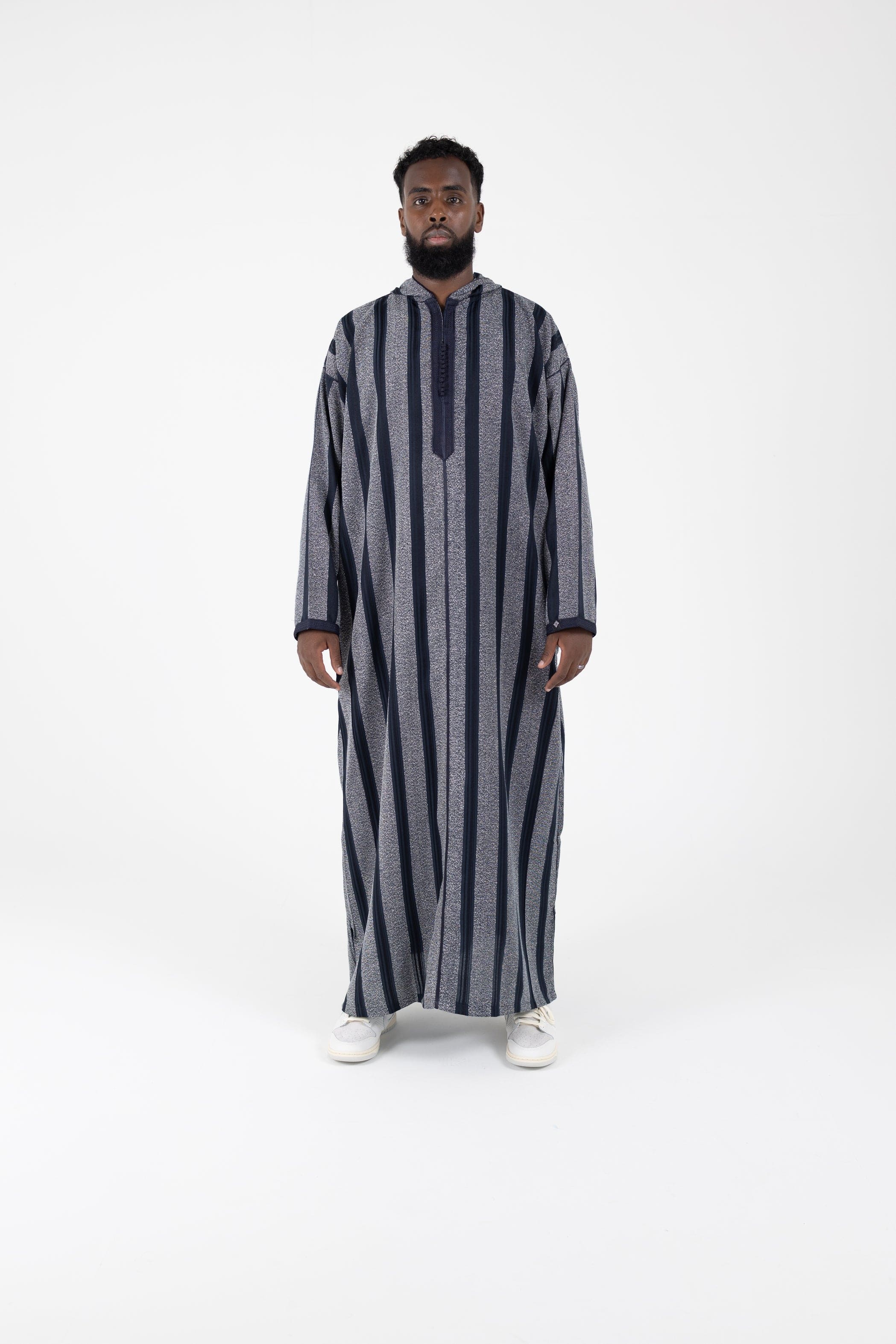 Navy lightweight Djellaba thobe