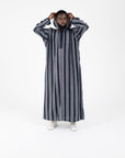 Navy lightweight Djellaba thobe