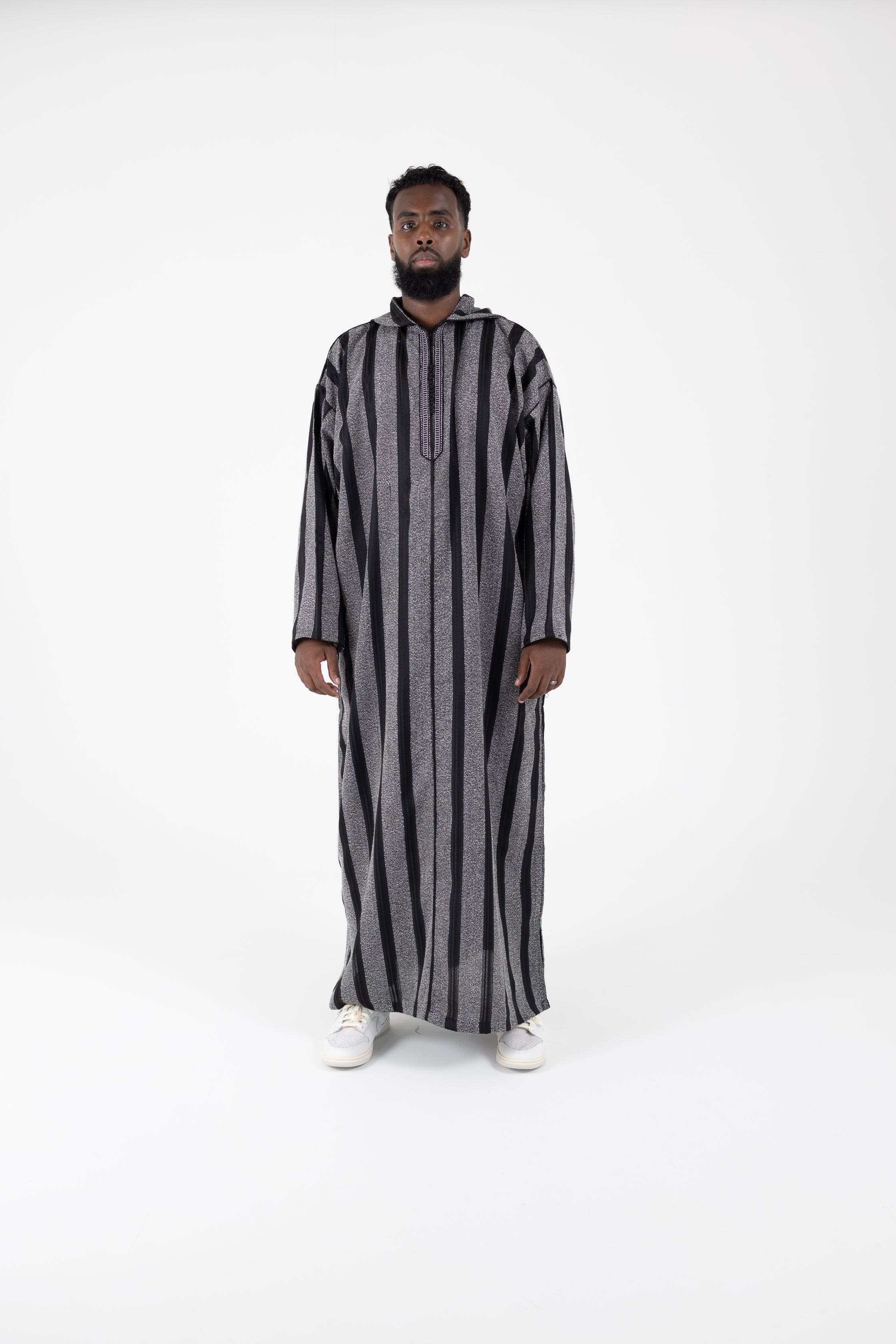 Black lightweight thobe Djellaba 