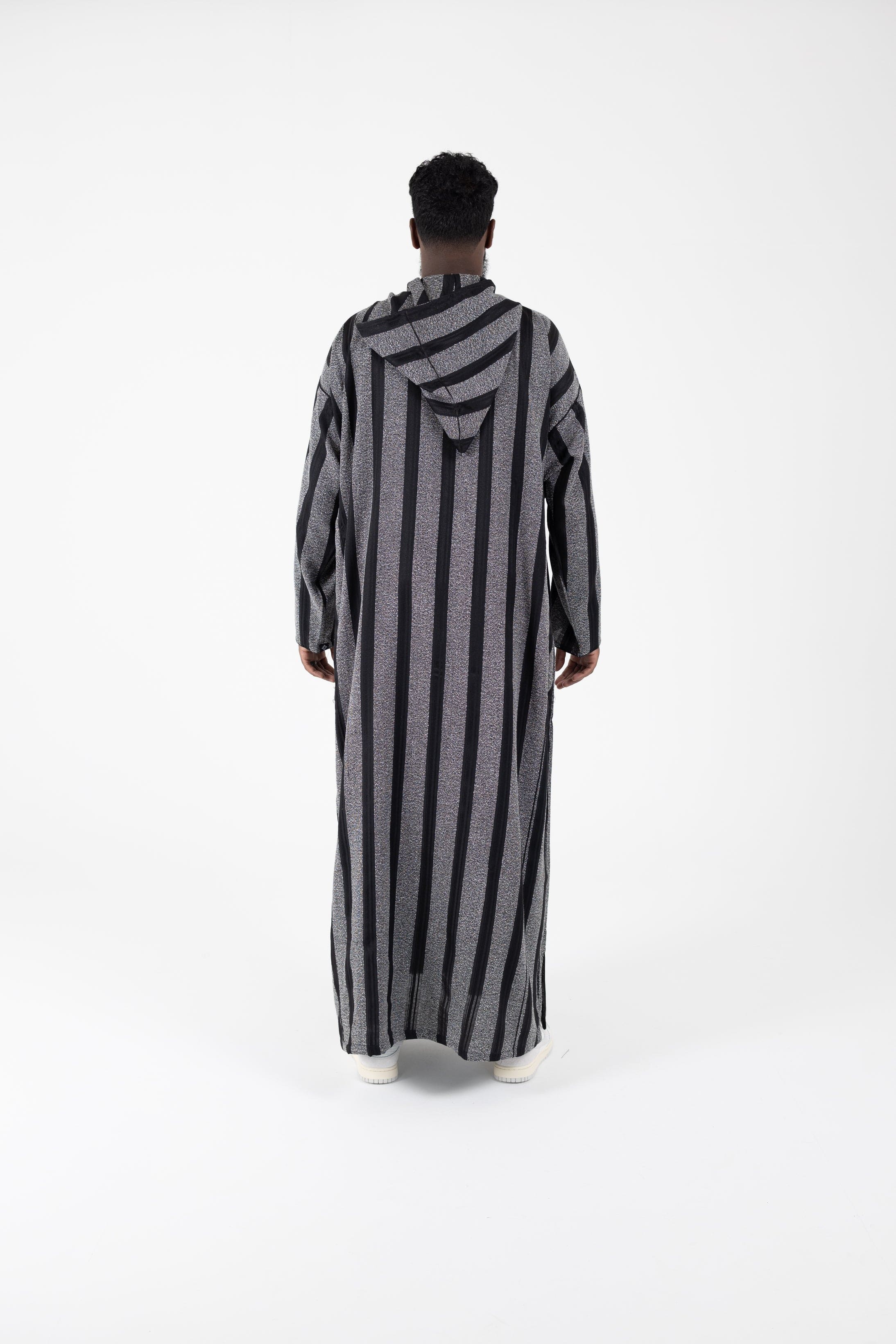 Black lightweight thobe Djellaba 