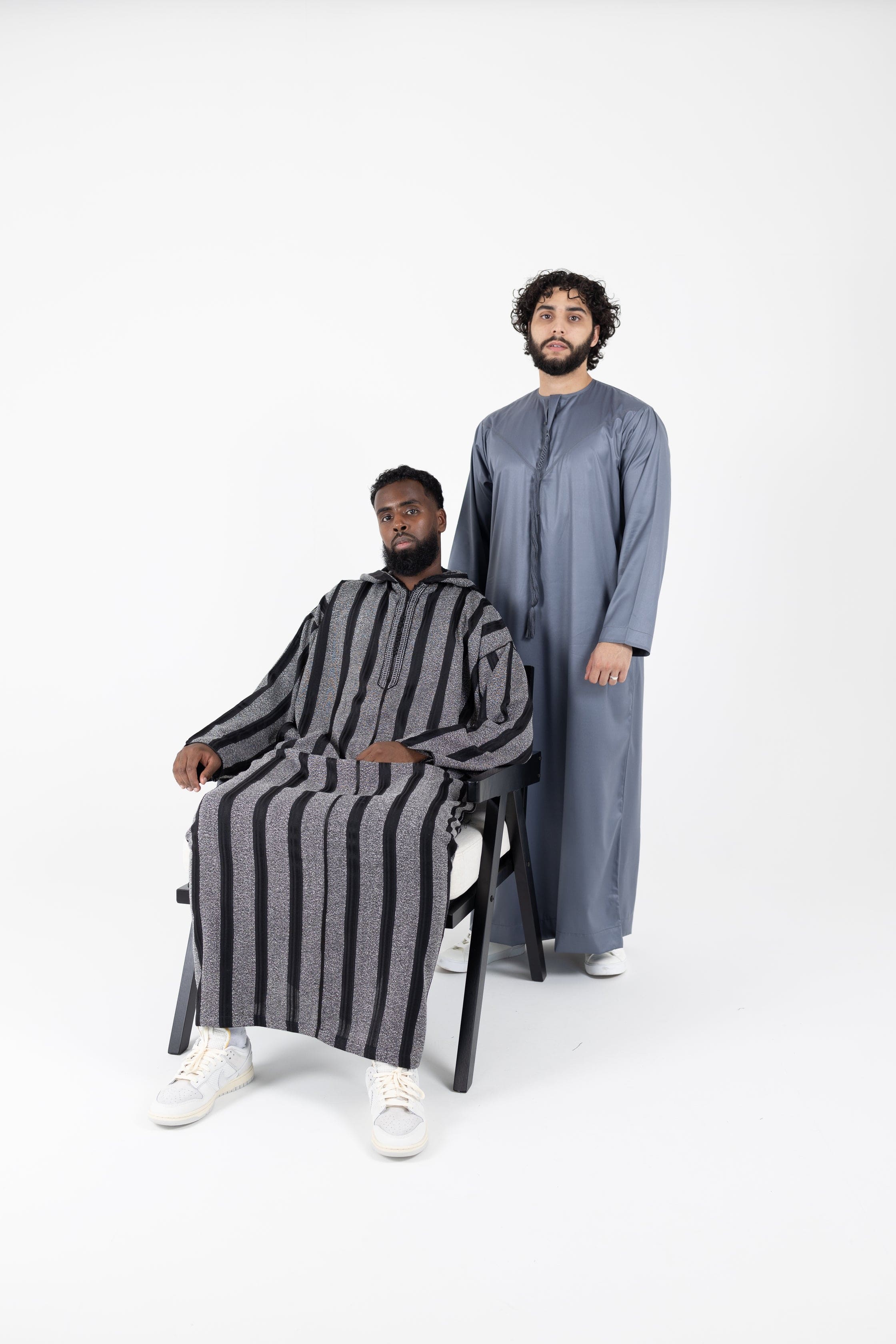 Navy lightweight Djellaba thobe