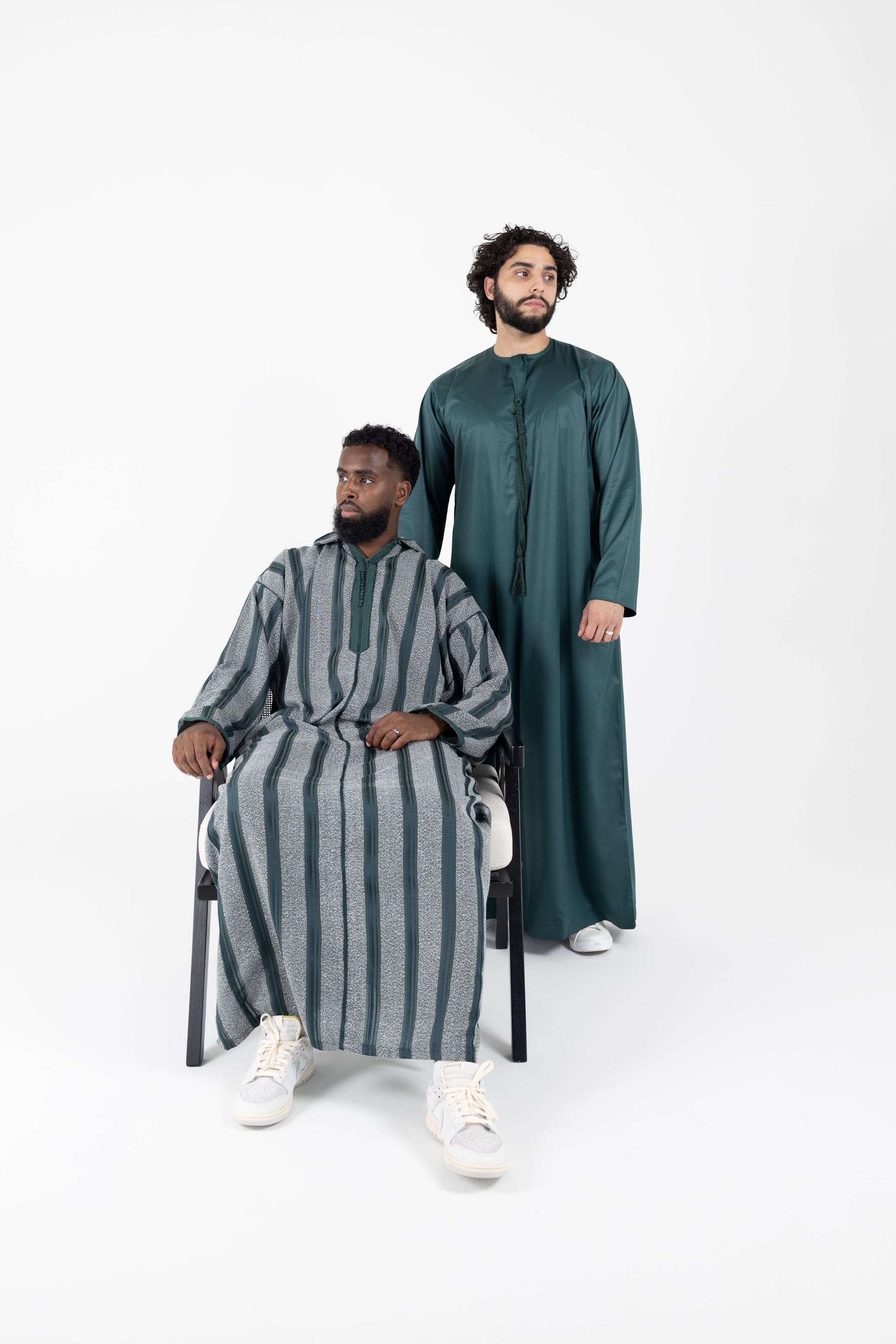 Green lightweight Djellaba thobe