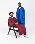 two muslim men wear djellaba on eid ul edha