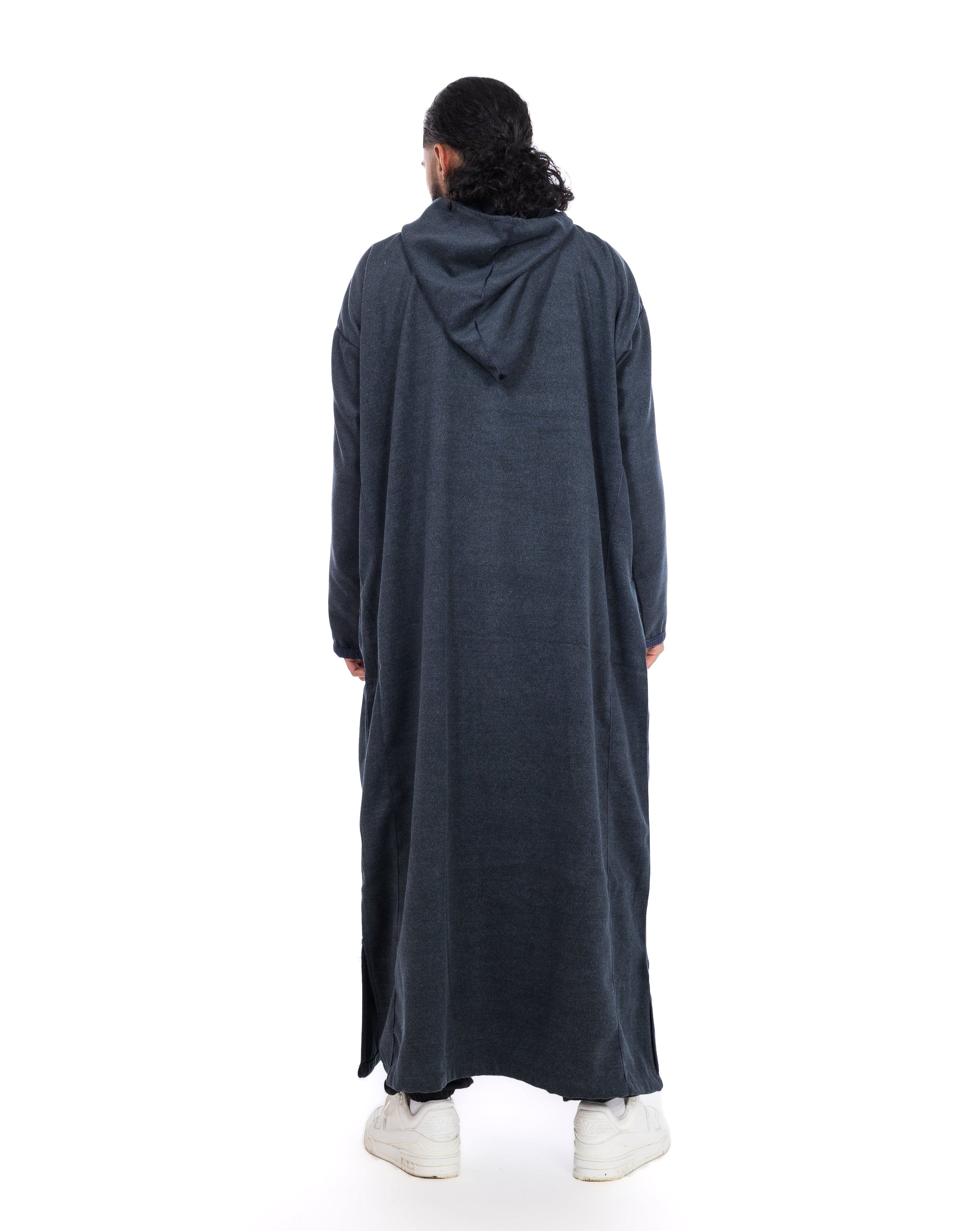 Navy Cashmere moroccan Djellaba