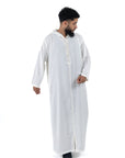 White Premium Linen Summer Djellaba