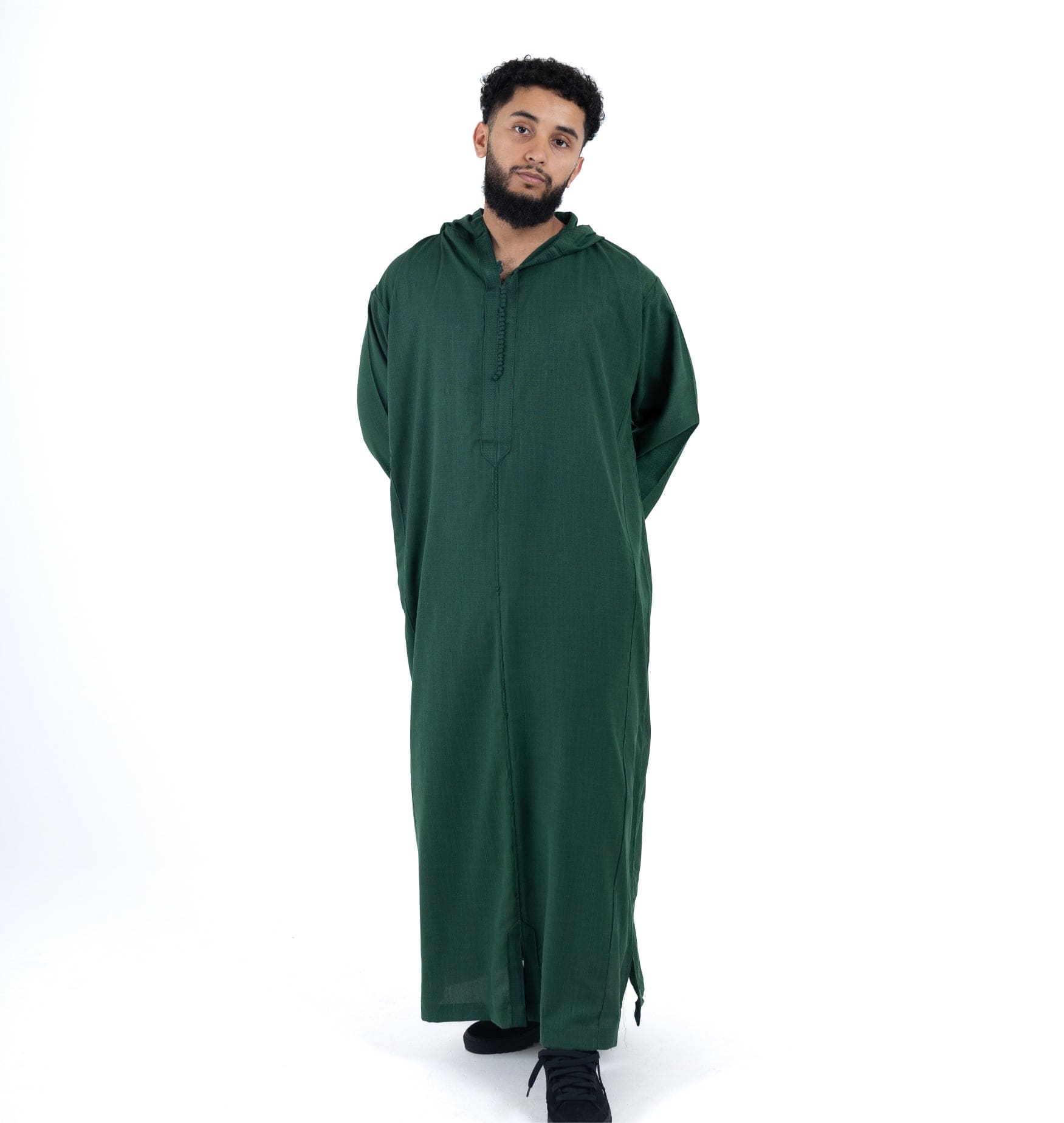 Green Premium Linen Summer Djellaba