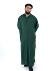 Green Premium Linen Summer Djellaba