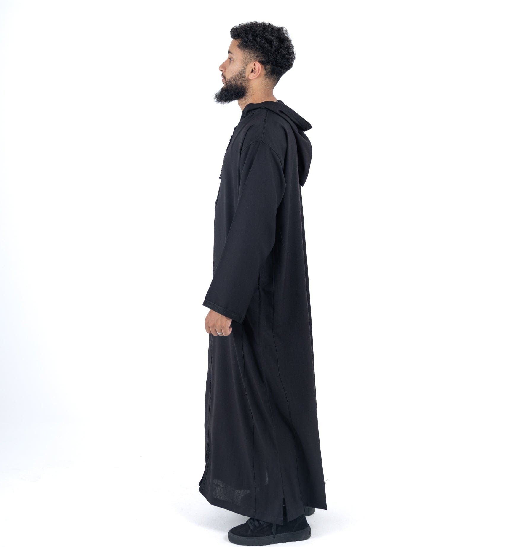 Black Premium Linen Summer Djellaba