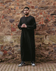 Black Essential Emirati Thobes - newarabia Apparel & Accessories