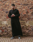 Black Essential Emirati Thobes - newarabia Apparel & Accessories