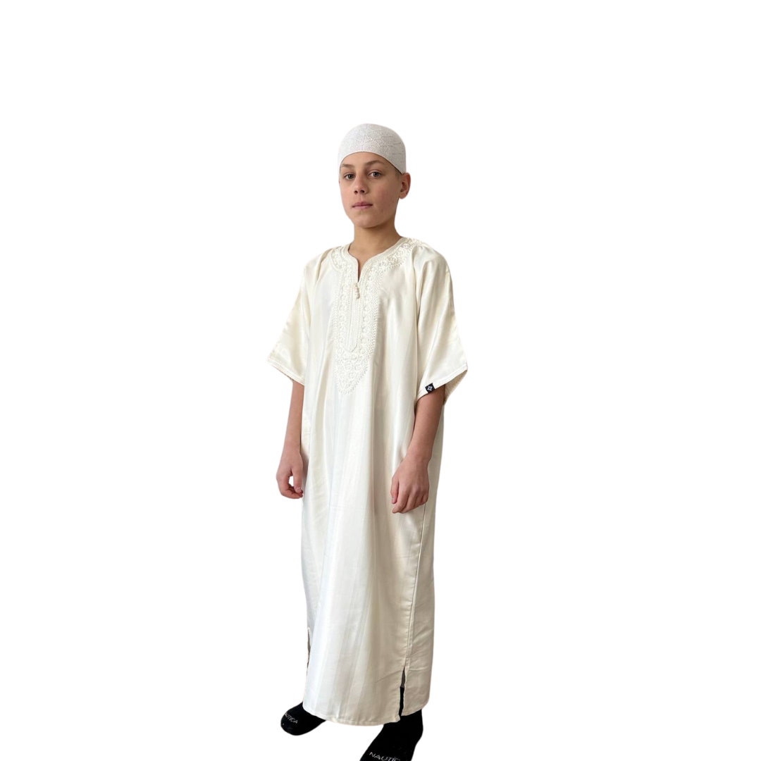 Kids Shiny Moroccan Thobe