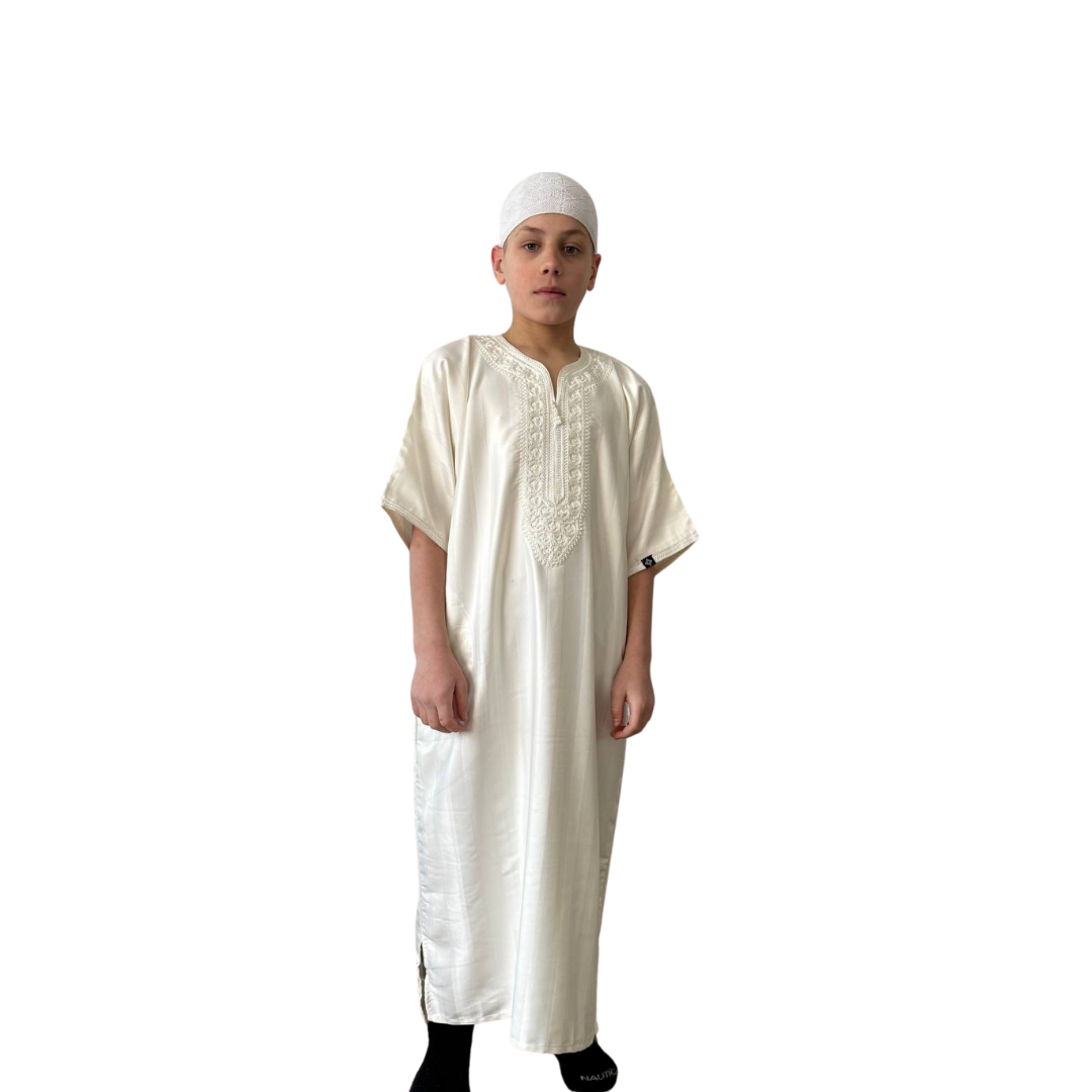 Kids Shiny Moroccan Thobe