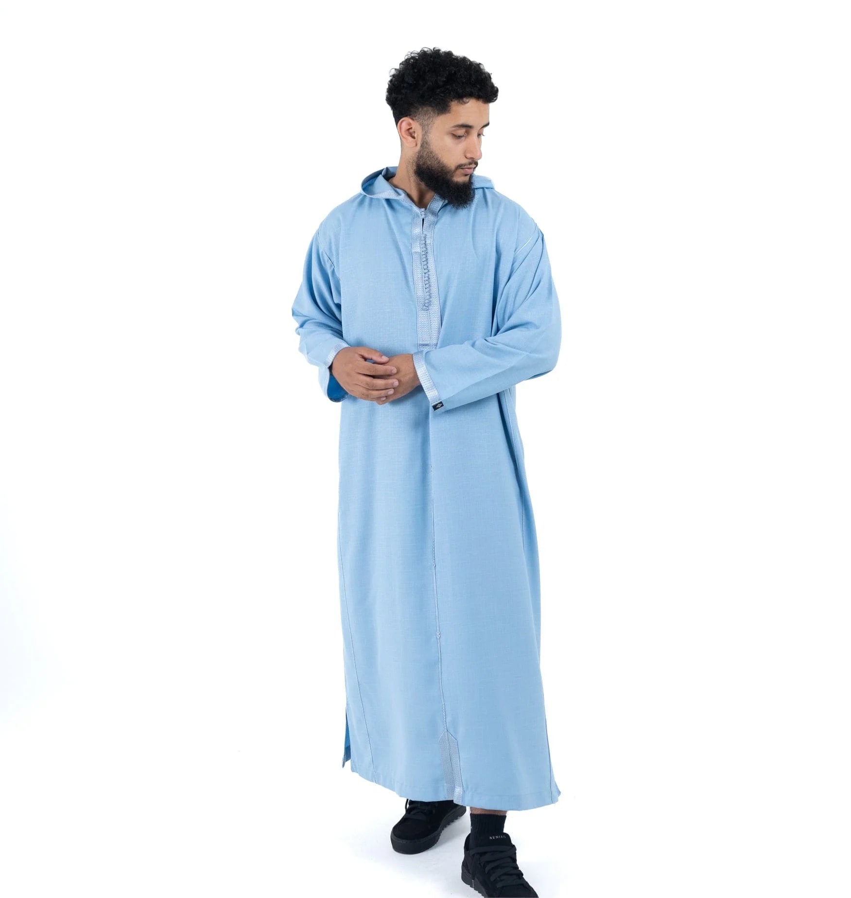 Classic Linen Djellaba - Sky blue / 52 - Apparel &amp;