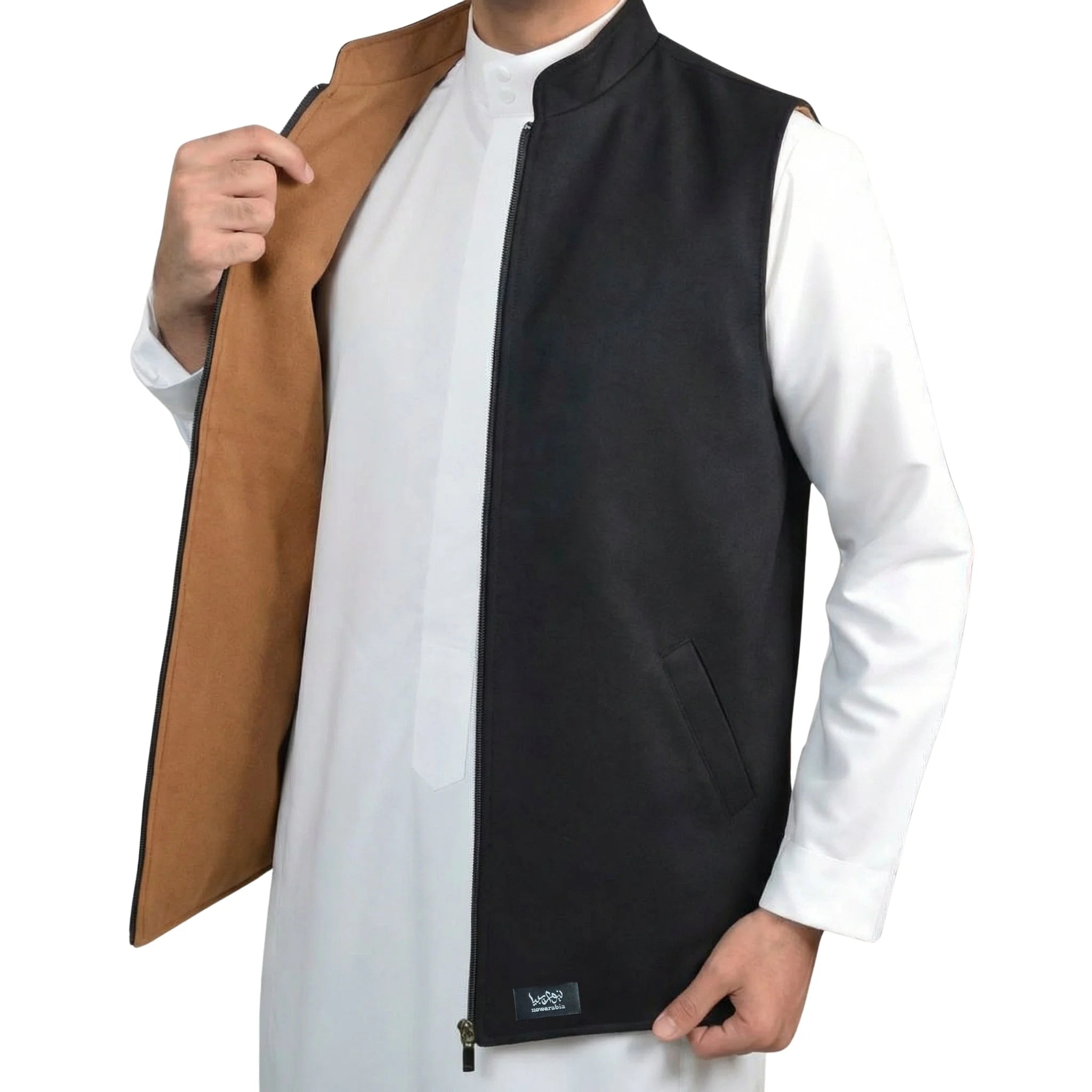 Double-Sided Melton Waistcoat - Product Image