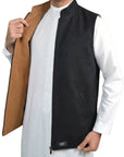 Double-Sided Melton Waistcoat - Product Image