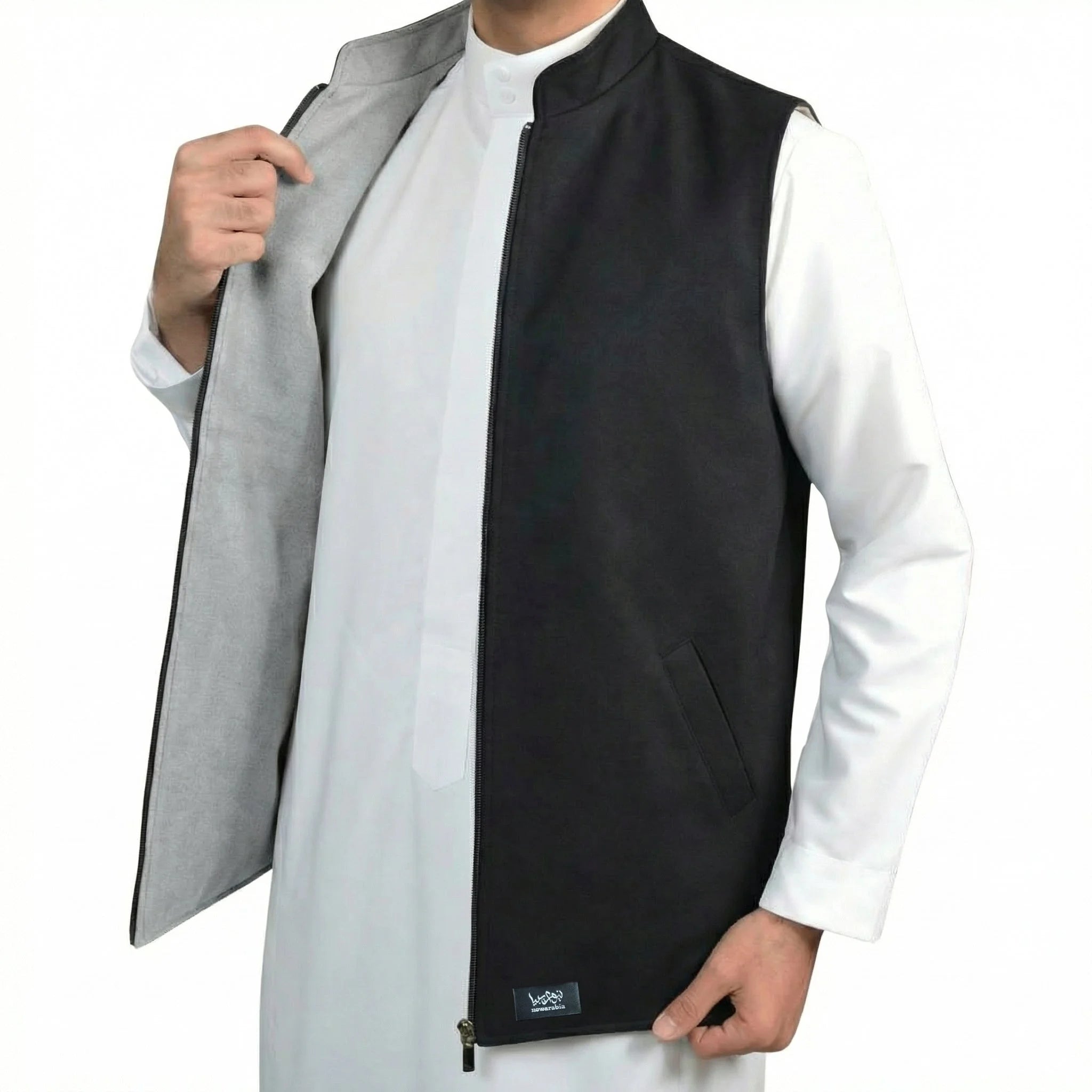Double-Sided Melton Waistcoat - Product Image